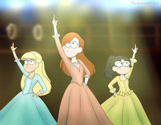 Hamilton Falls AU (1) The Schuyler sisters by TurquoiseSpace35