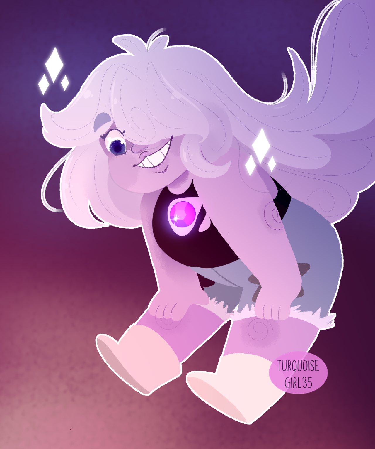 Amethyst Deviantart Amethyst by TurquoiseSpace35 on DeviantArt