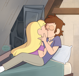 Dorks kissing