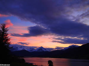 sunset at Moore,Norway