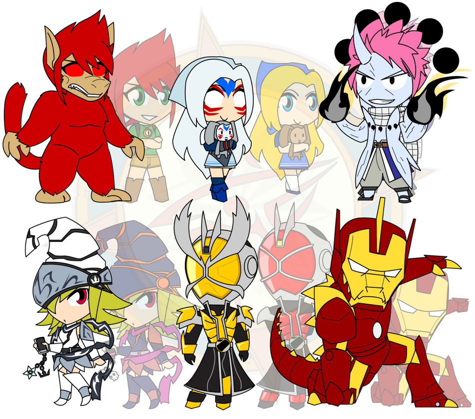 Chibi Mega Assorted Chibis - AU Super Mega Final Ultra Form! by Dragon-FangX on ...