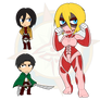 Assorted Chibis - The Female Titan