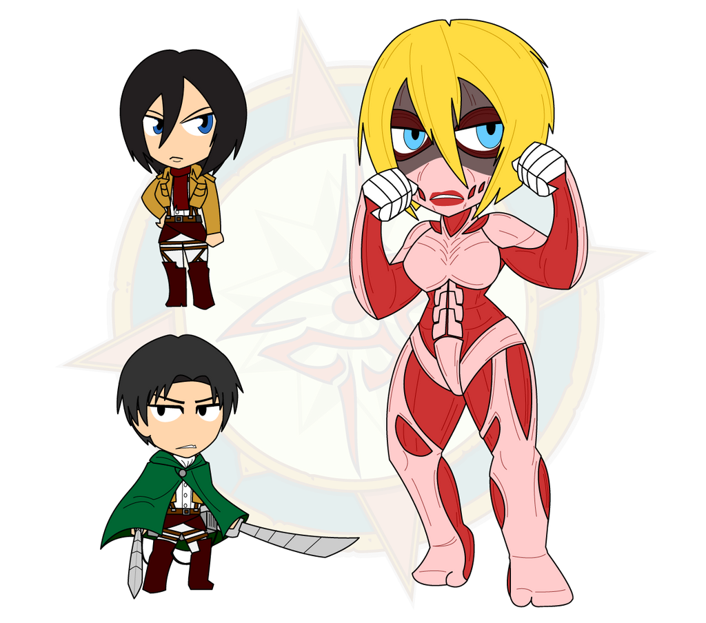 Assorted Chibis - The Female Titan