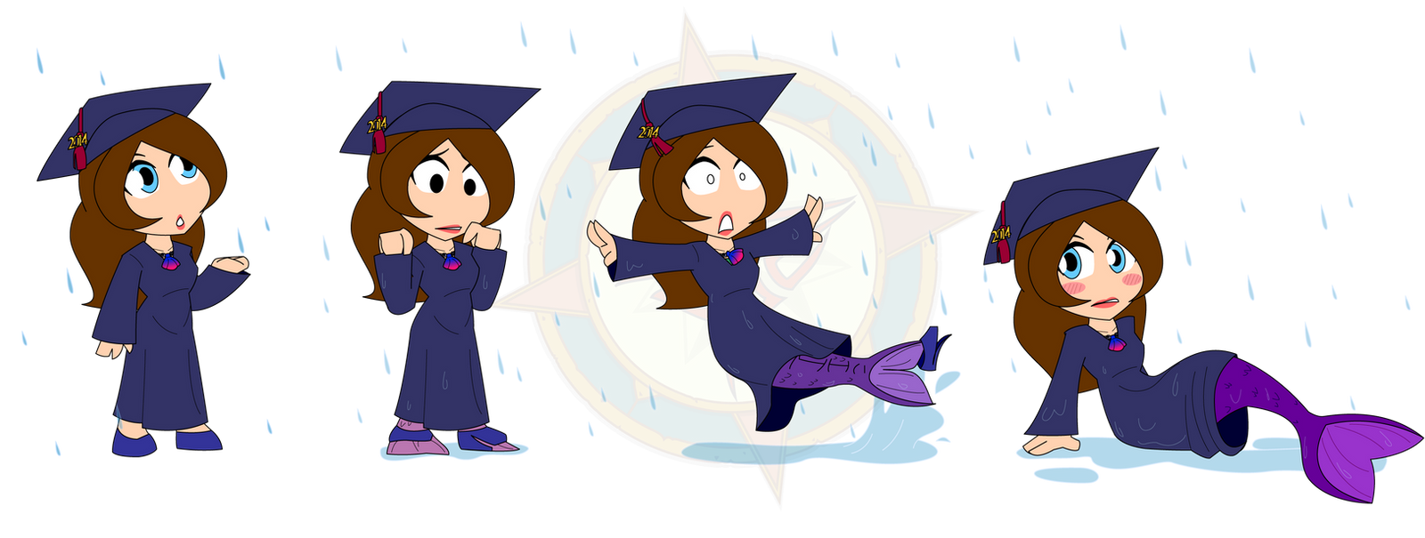 Graduation Mermaid by Dragon-FangX on DeviantArt