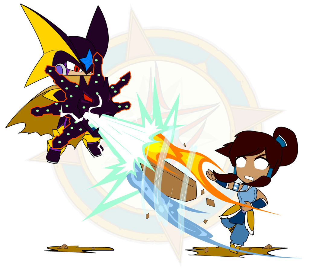 ChibiCOMBAT - Korra v BassEXE by Dragon-FangX