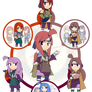 Assorted Chibis - AU MEGA Hexafusion