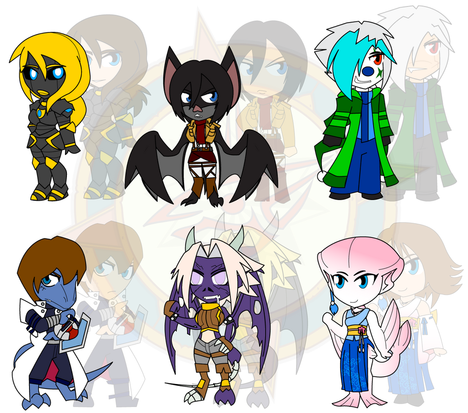Cs Chibi Character Assorted Chibis - A B Cs by Dragon-FangX on DeviantArt