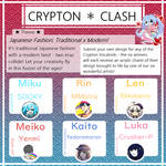 Crypton Clash - a Vocaloid design contest! (OPEN) by fedorakero