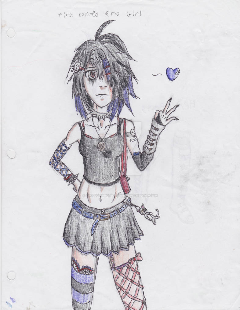 colored anime emo girl by smaugthegreat108 on DeviantArt