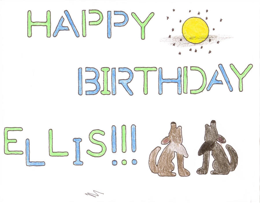 Birthday Drawing For Ellis by misunderstoodghost12 on DeviantArt