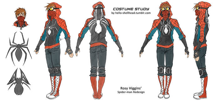 COSTUME STUDY - rosy's spidey