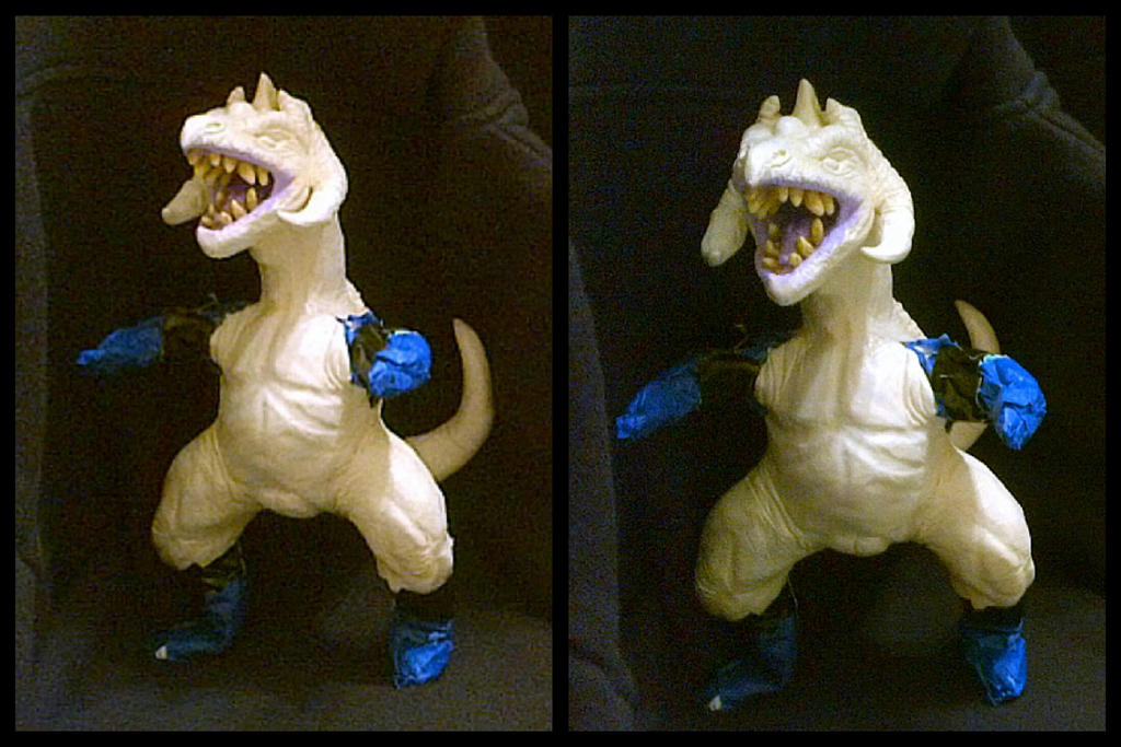 Kaiju Kodalar sculpt WIP 16 Preping the limbs