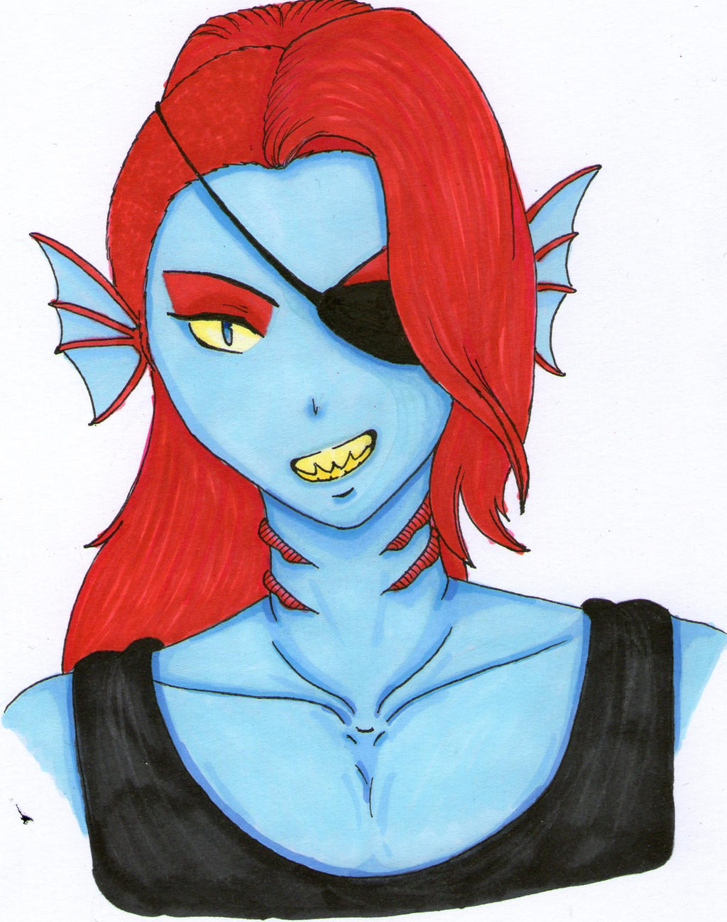 Undyne by BirdWithHelmet on DeviantArt