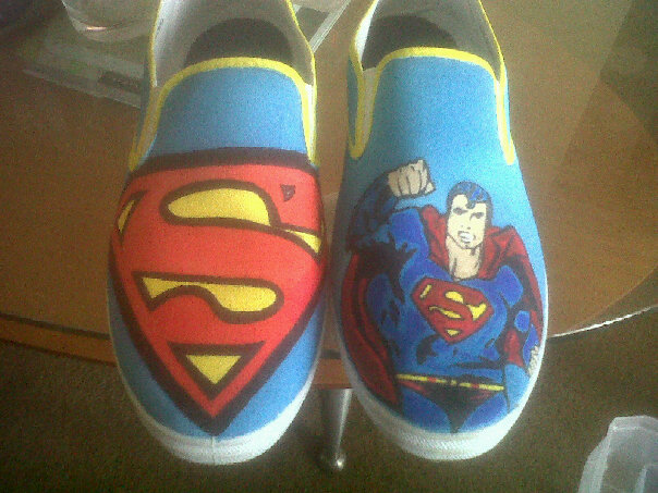 superman custom shoes