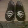 silver superman shoes