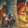 Bilbo, Robyn and Mebh hiding from Smaug