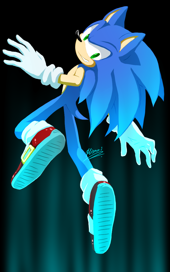 Sanic the blue blur