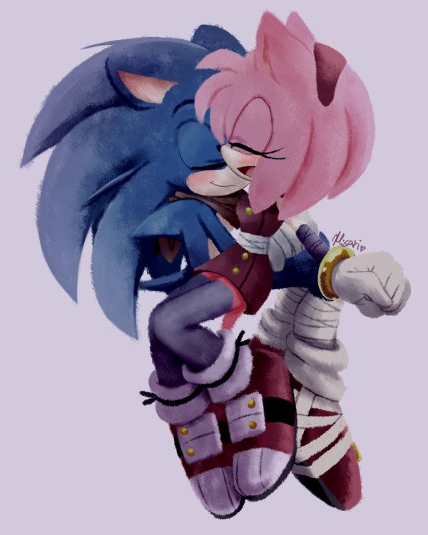 🌸magenta_mel🌸🇵🇸 on X: Have Sonamy in my au💗💙🧍‍♀️ And