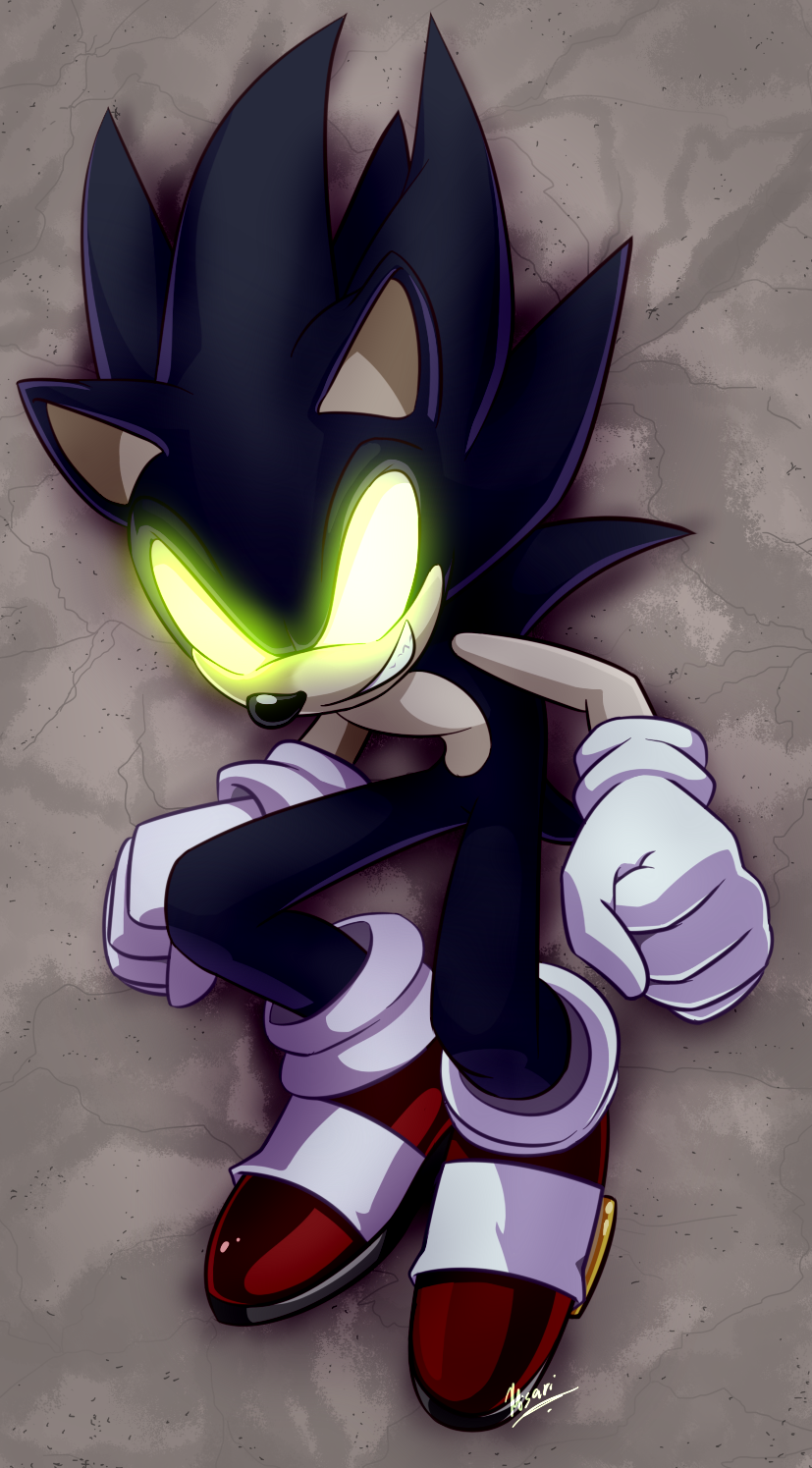 Dark Sonic (colored) by Myly14 on DeviantArt