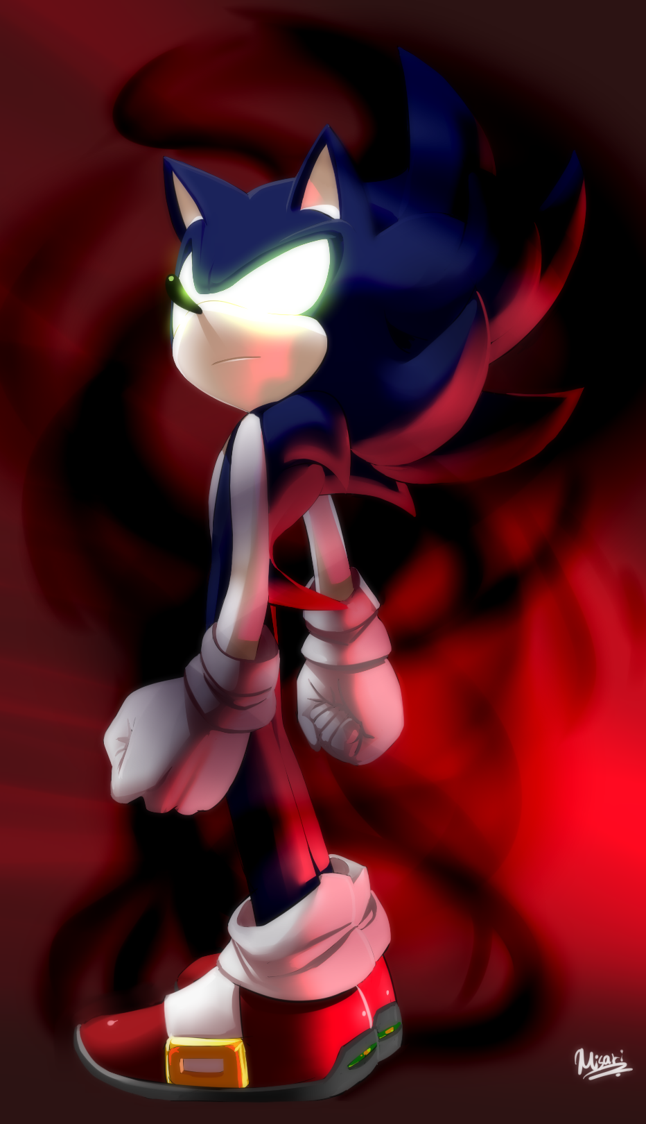 Dark Sonic (Fanart by Myly14) : r/SonicTheHedgehog