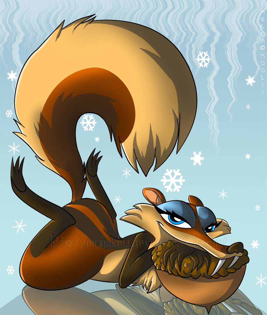 Scratte Deviantart :Scratte and her Acorn::Colored by Seth-OH on DeviantArt