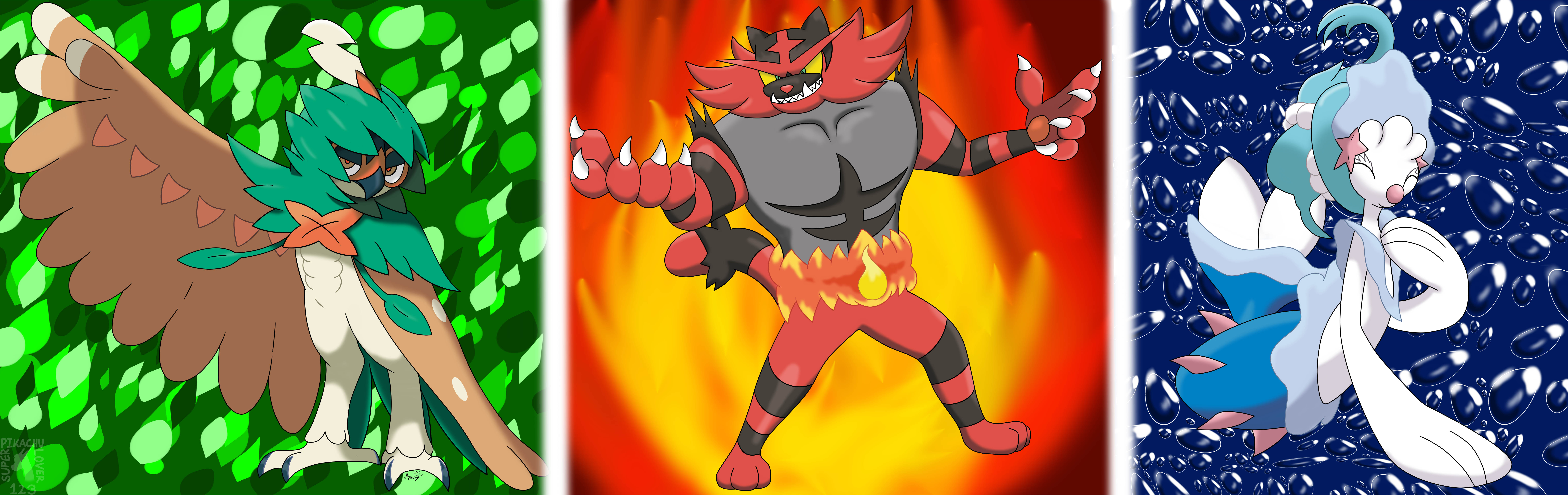 Pokemon X and Y starters evolutions by RZGmon200 on DeviantArt