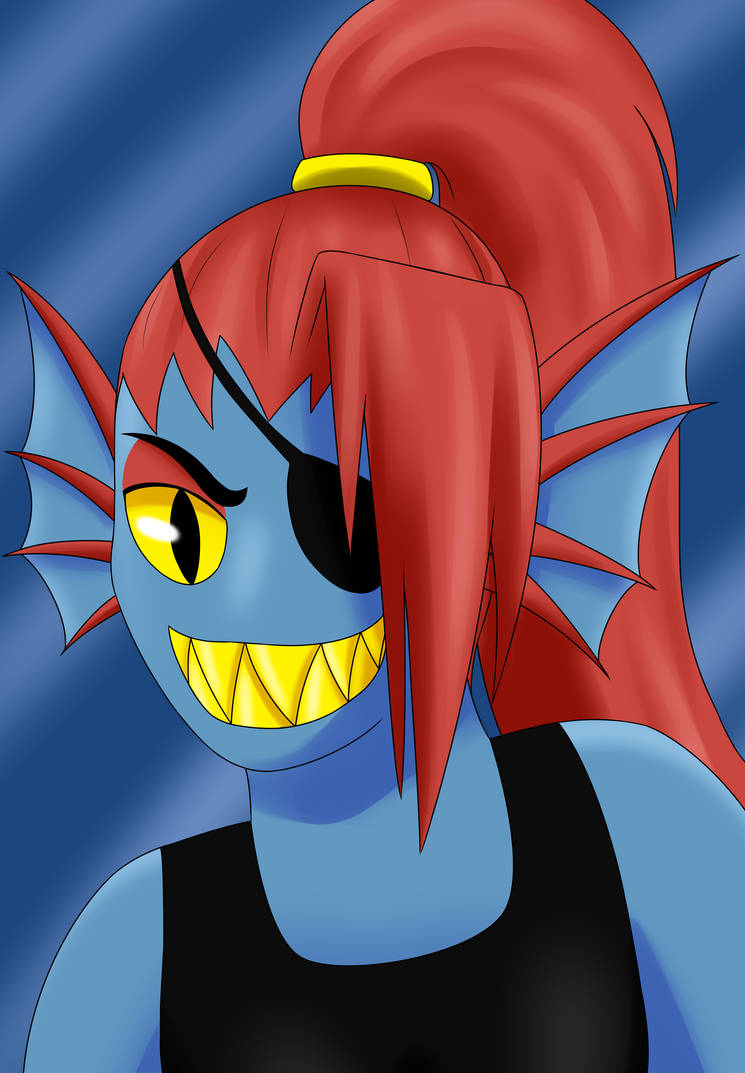 Some Undyne Portrait by AmmyCharizard17 on DeviantArt