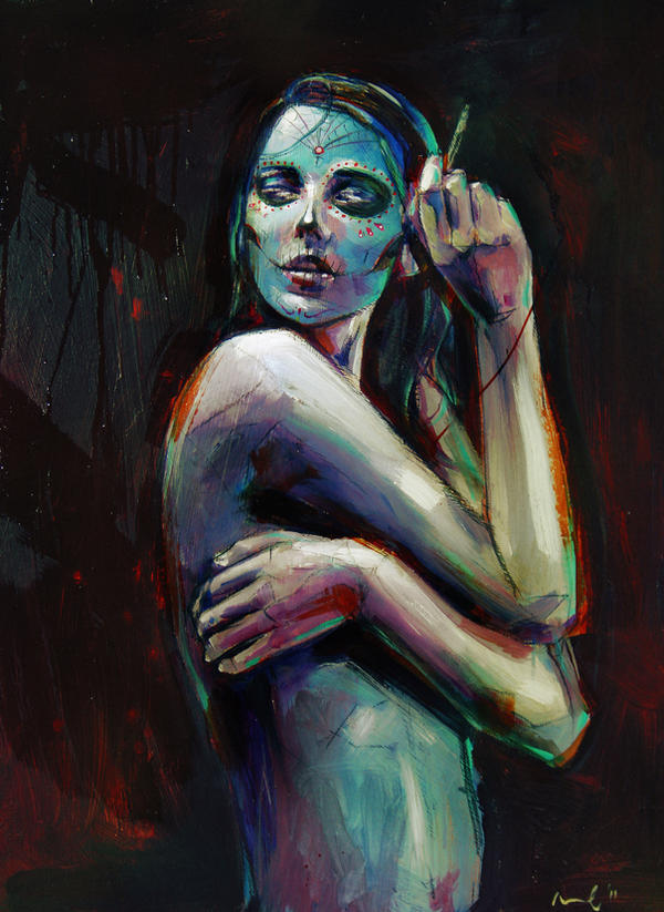skull girl 3 by cocoaspen