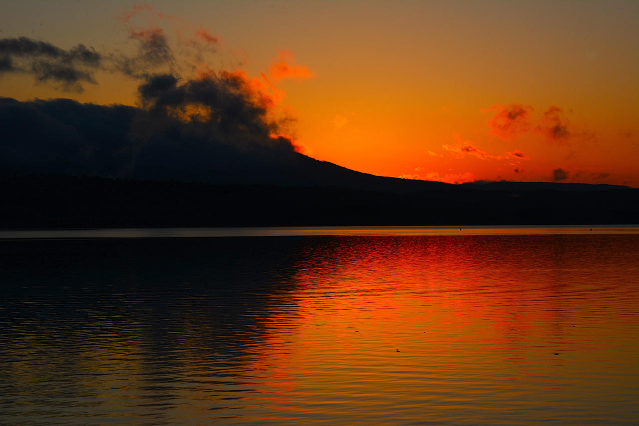 Smoke on the Mountain at Sunset.#3 by Search4Star on DeviantArt