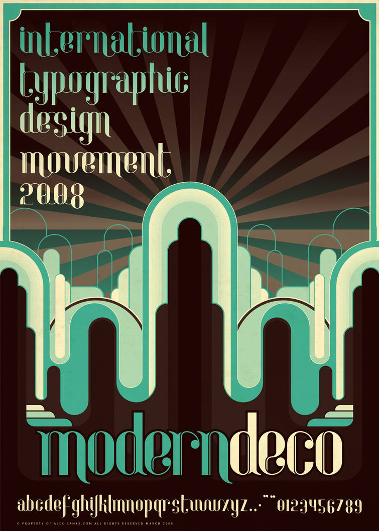 Modern.Deco.Typography by atobgraphics