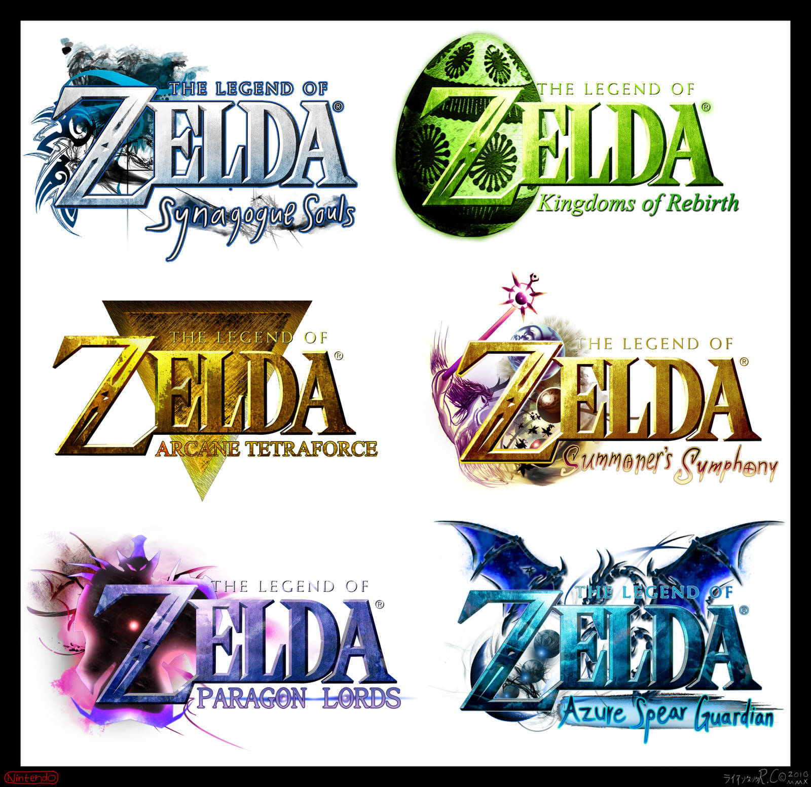 Zelda Logo Compilation III by AzureParagon