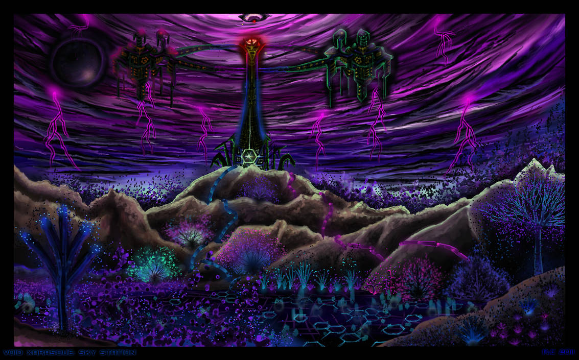 Void Xarasque - Sky Station by AzureParagon