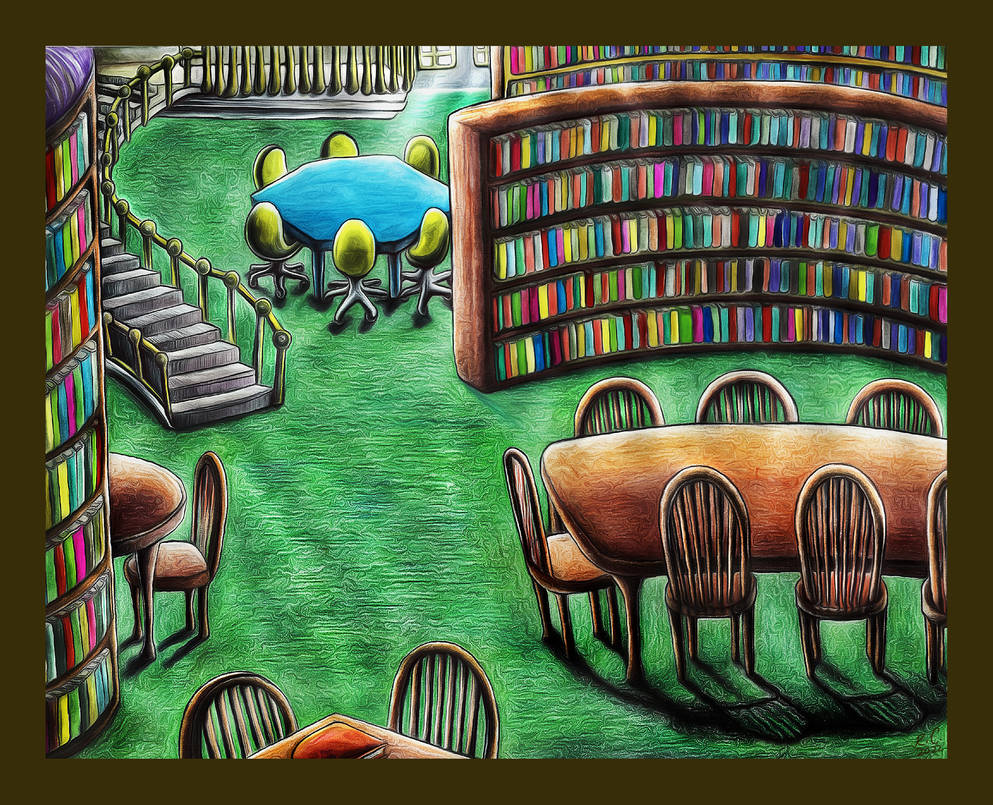 Library setting by AzureParagon on DeviantArt