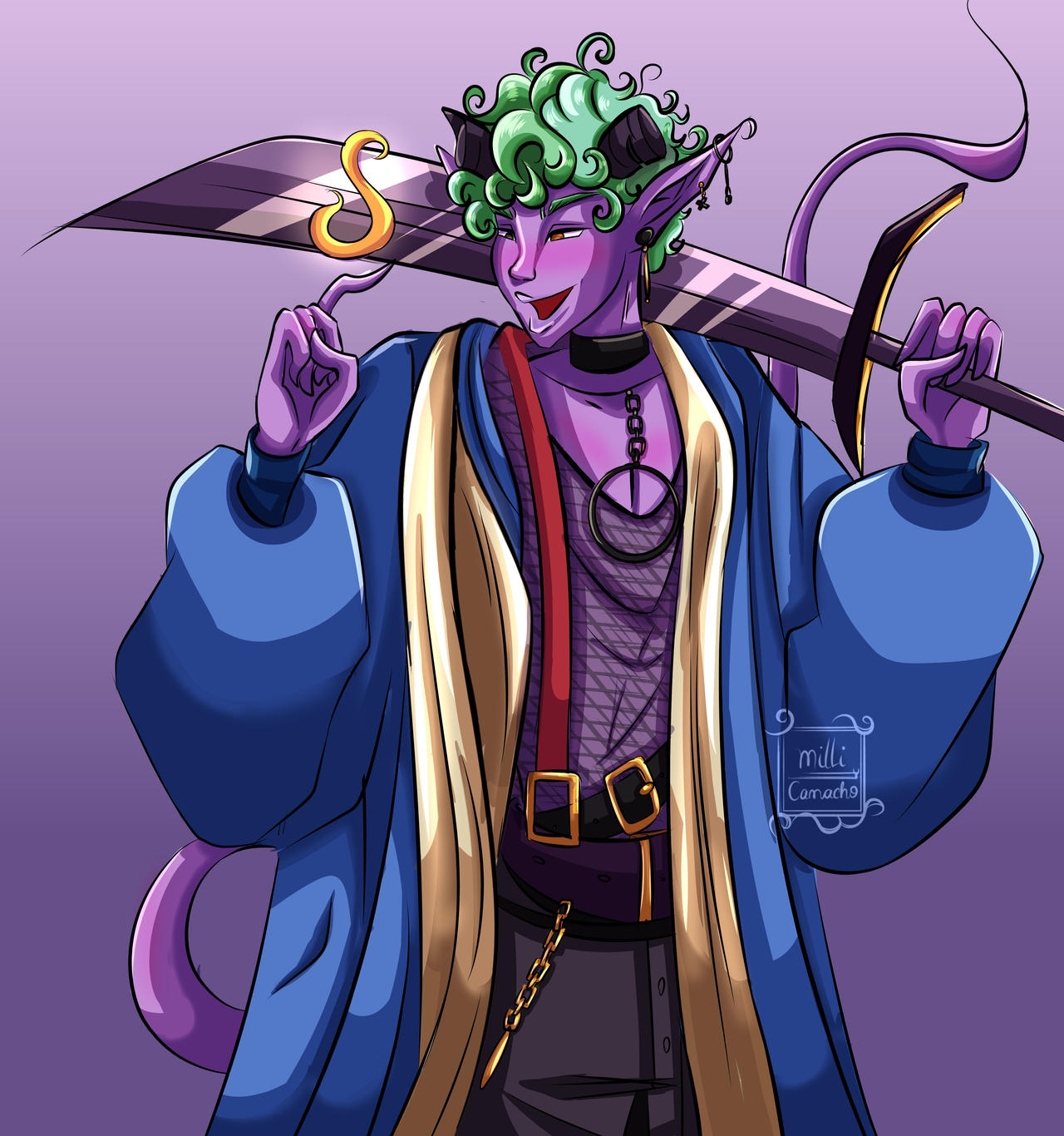 Demon Purple by MilliCamacho on DeviantArt