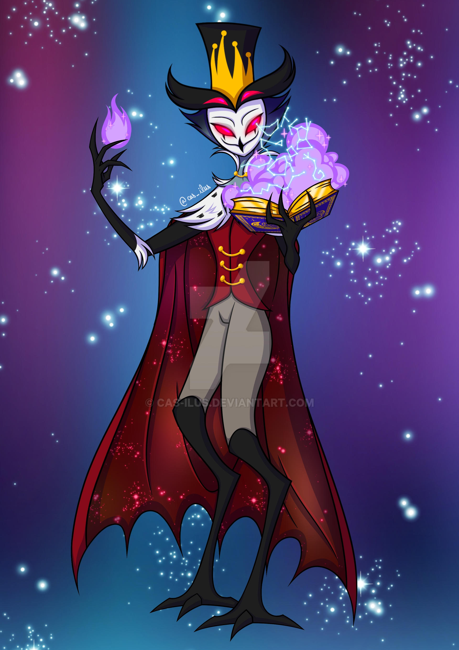 Stolas Helluva Boss by Cas-ilus on DeviantArt