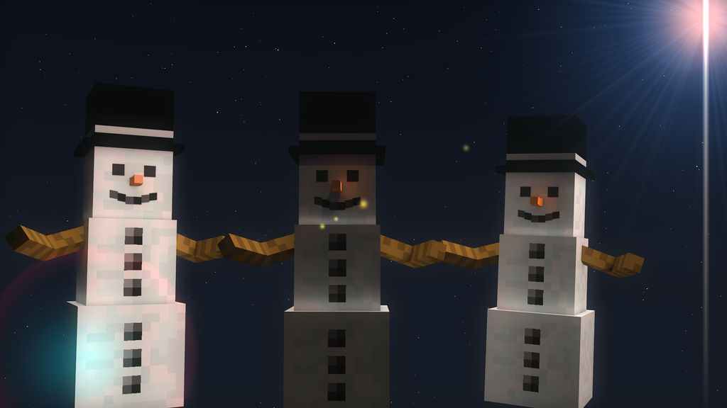 Snowman Minecraft Drawing Cinema 4D | Minecraft Snowman by adrsjuegos on DeviantArt