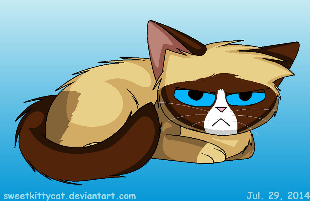 Grumpy Cat Rip Deviantart Grumpy Cat by SweetKittyCat on DeviantArt
