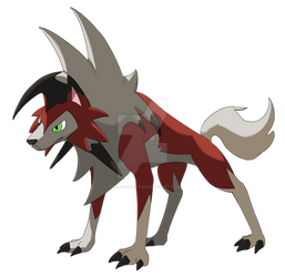 Commission: Lycanroc Twillight-Form