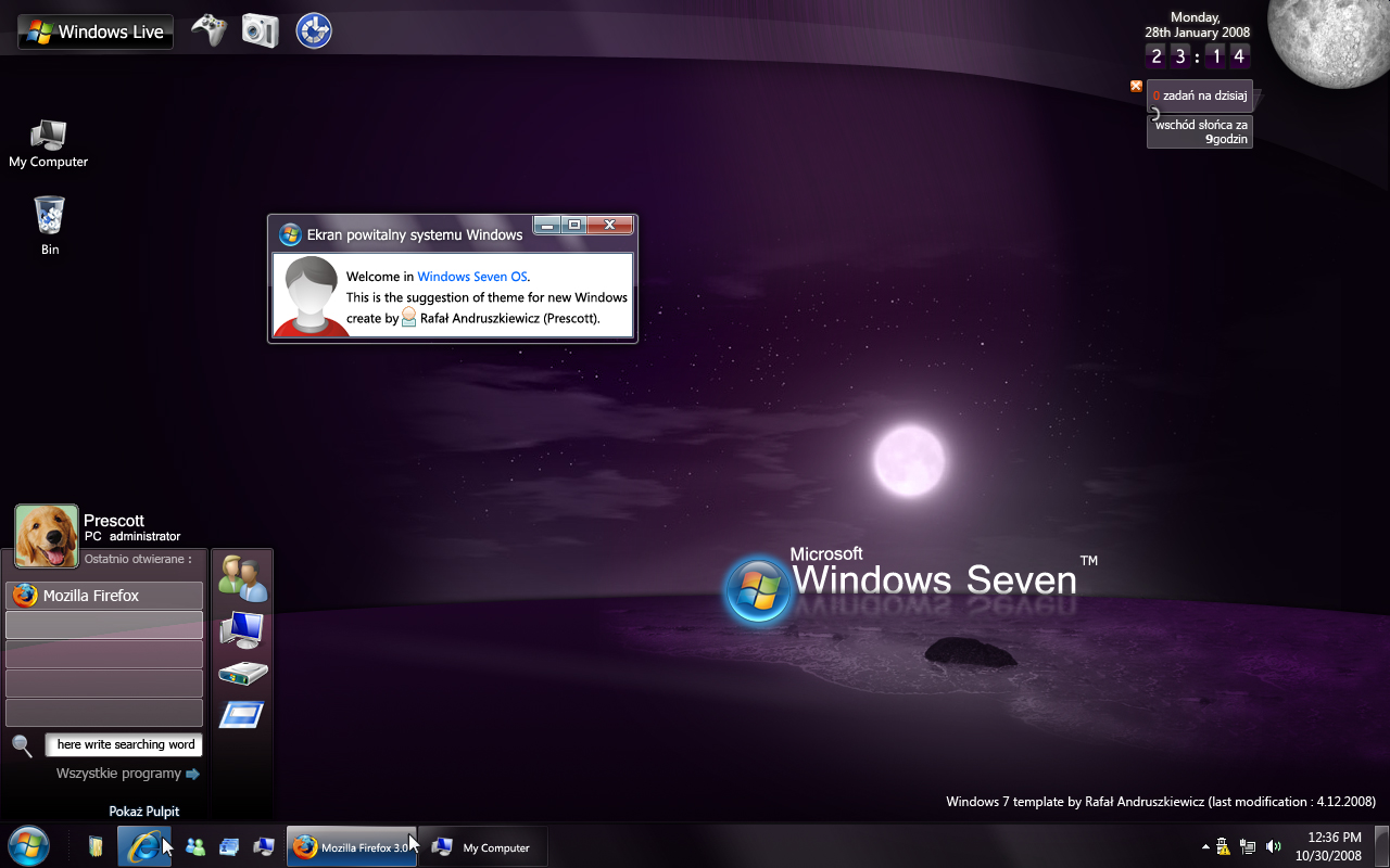 Windows Seven 7 suggestion