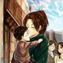 Zoe Hanji and young Eren Jaeger: The Secret Photo