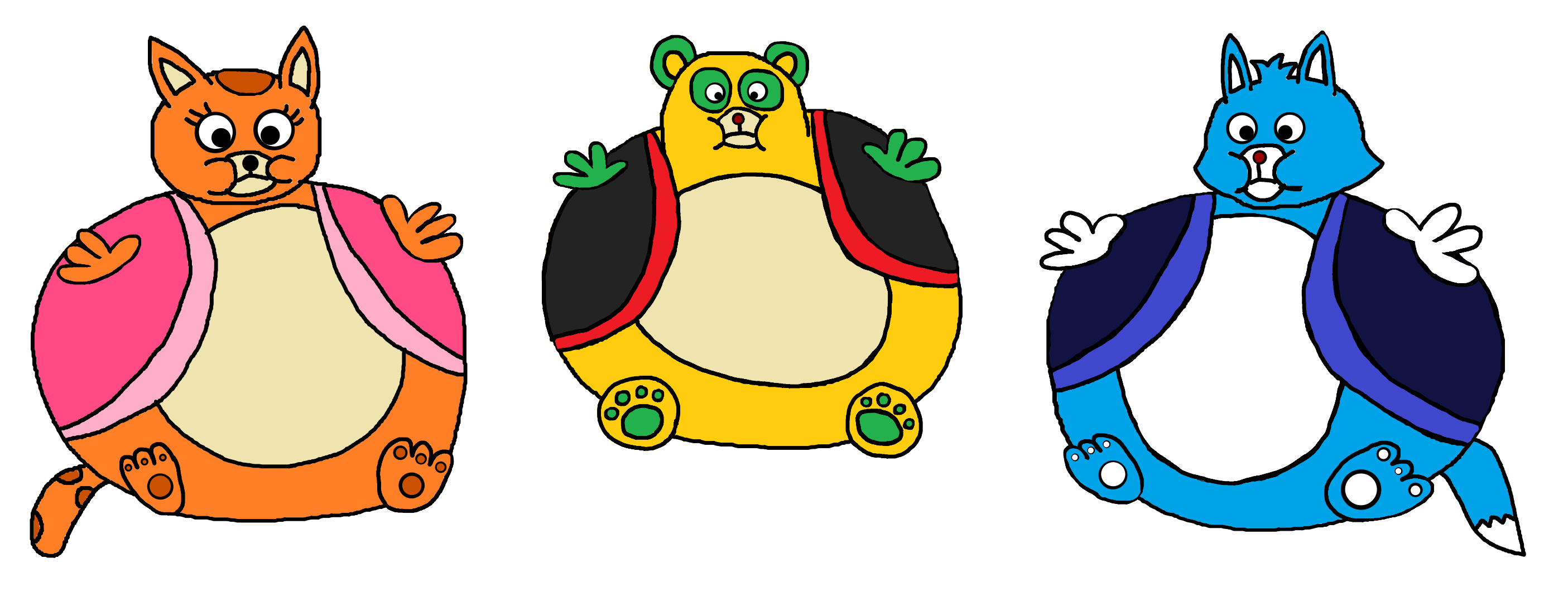 Red Panda Inflation Oso, Dotty, And Wolfie inflation by mdfoote on DeviantArt