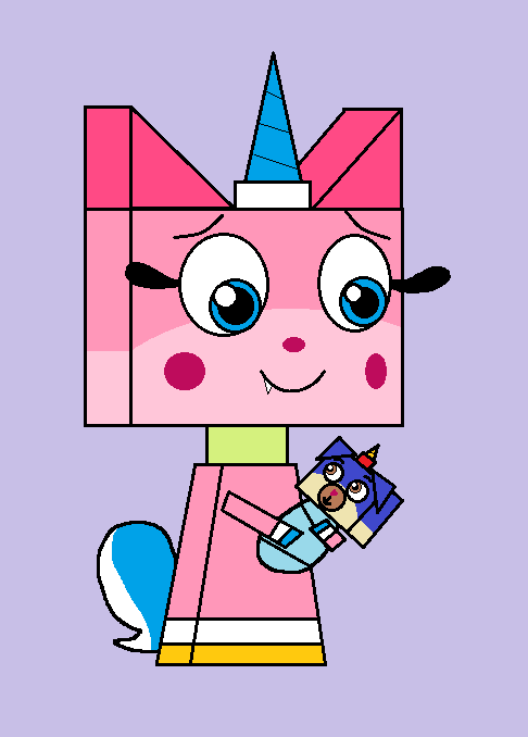 Unikitty Holding Her New Baby Brother by mdfoote on DeviantArt