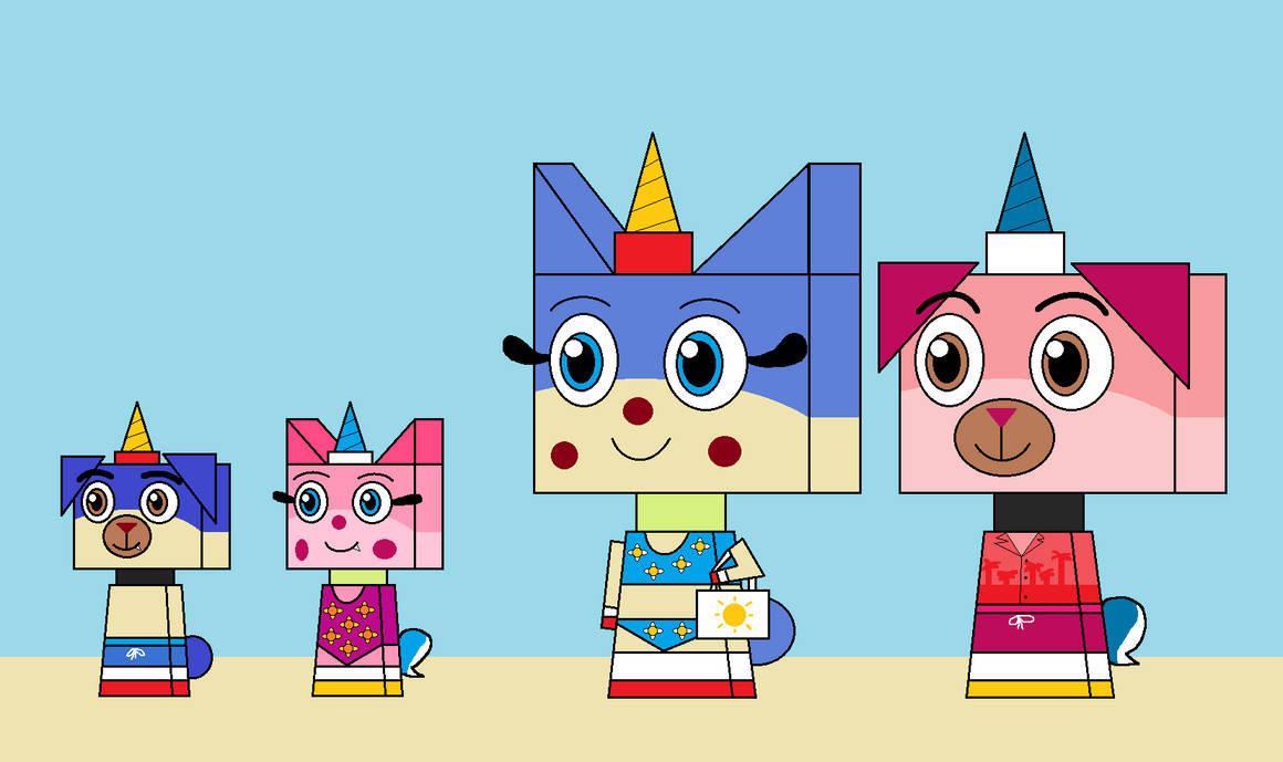 Unikitty And Her Family At The Beach by mdfoote on DeviantArt