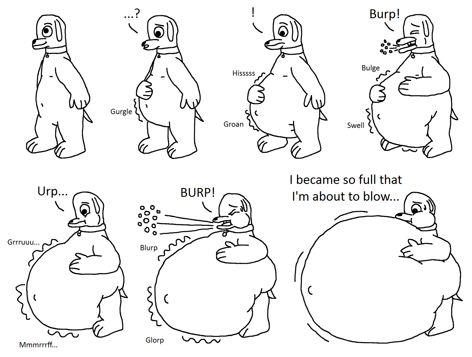 Dog belly inflation page 1 by mdfoote on DeviantArt