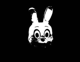 Robbie The Rabbit -BlackNwhite