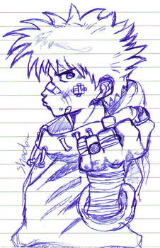 naruto with blue pen