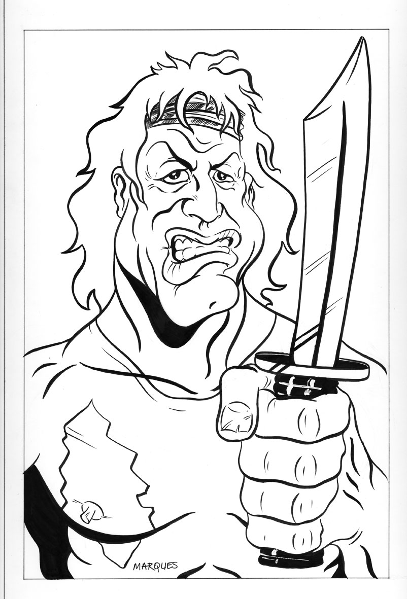 Kids Colouring Rambo Rambo Caricature by anthonymarques on DeviantArt