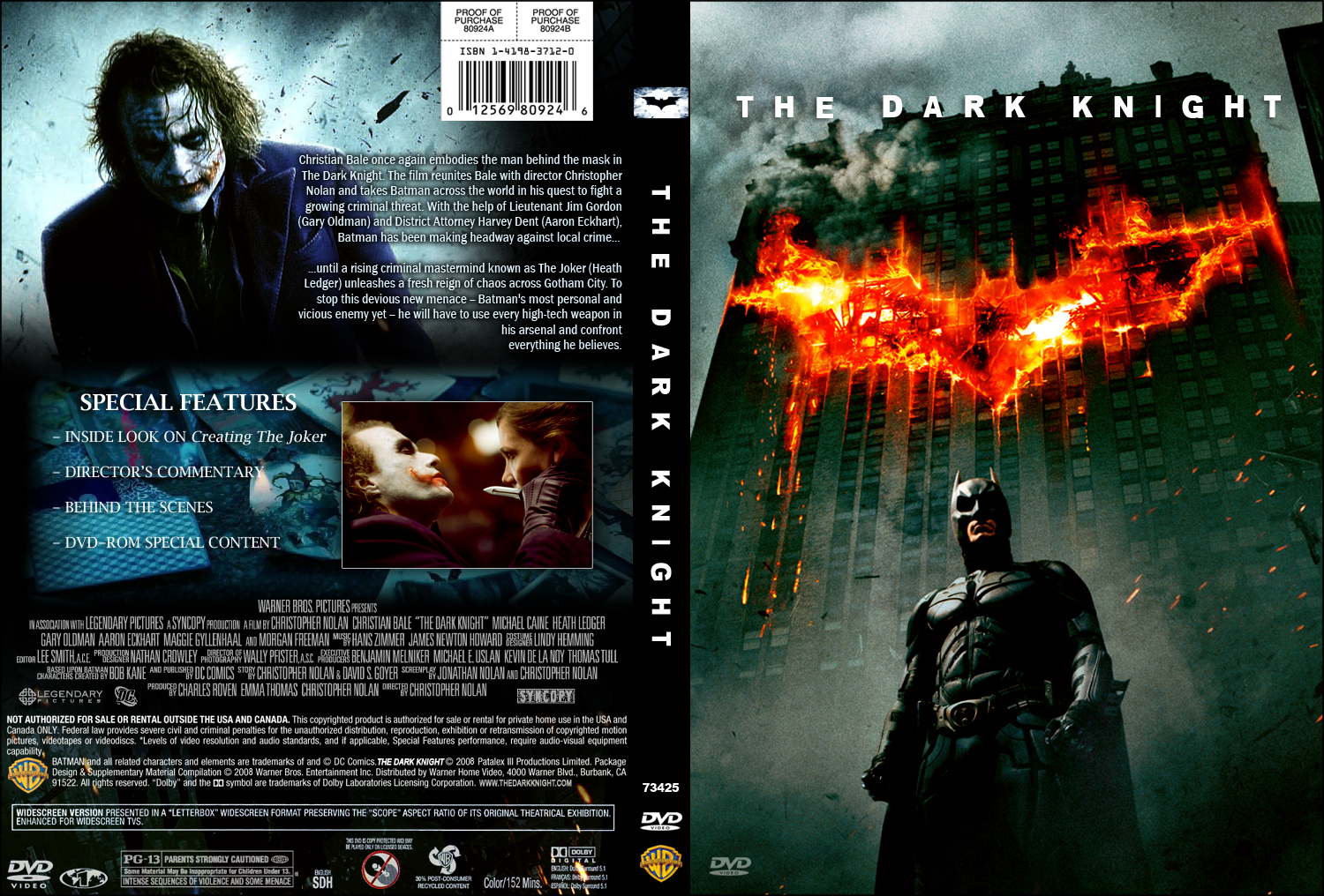 Frustrerend Kust Gelijkenis The Dark Knight DVD Jacket by guyperson on DeviantArt