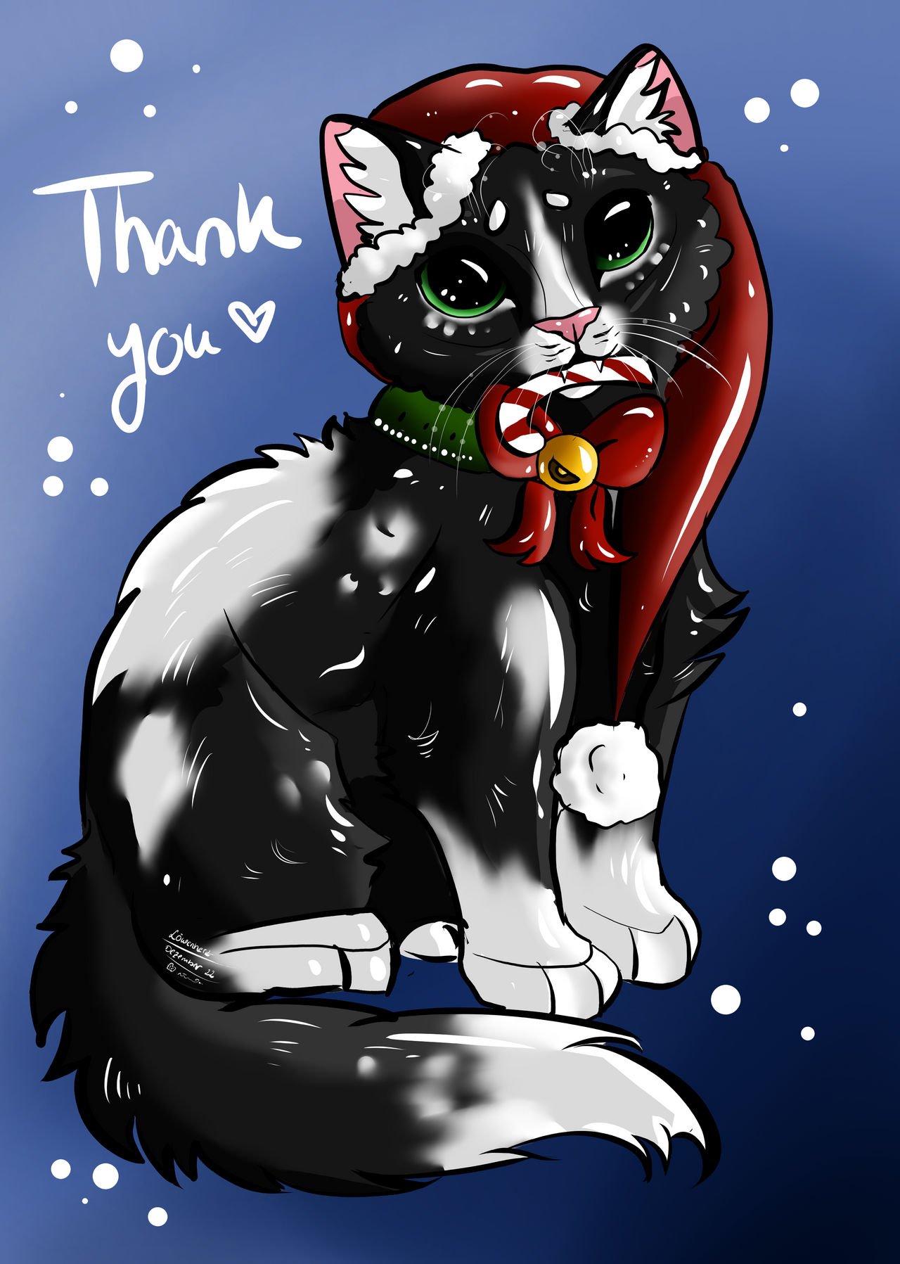 THANK YOU - Christmas Kitty