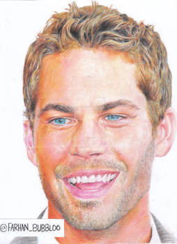 Paul Walker pencil drawing @farhan_bubbloo